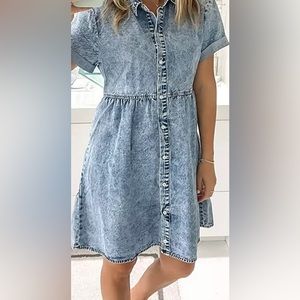 Boutique size L denim dress